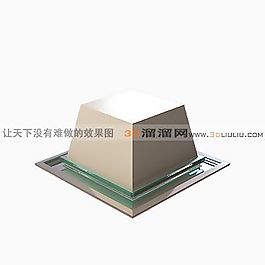 3D吸頂燈模型