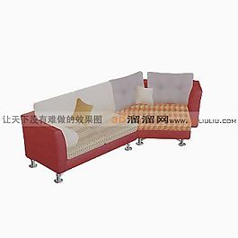 3D多人沙發(fā)模型
