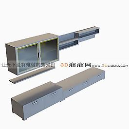 3D電視柜模型
