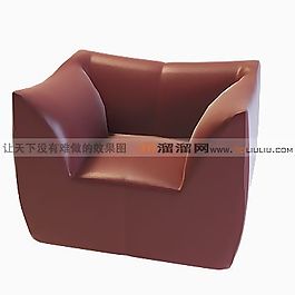 3D單人沙發(fā)模型