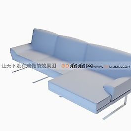 3D多人沙發(fā)模型