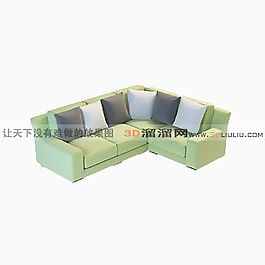 3D多人沙發(fā)模型