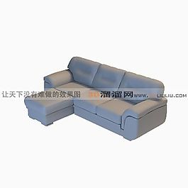 3D多人沙发模型