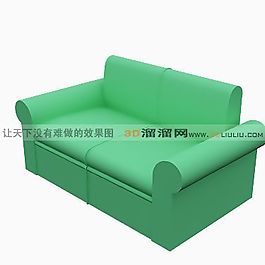 3D雙人沙發(fā)模型