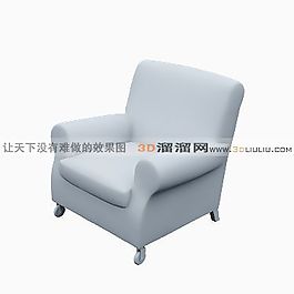 3D單人沙發(fā)模型