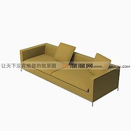 3D雙人沙發(fā)模型