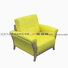 3D單人沙發(fā)模型