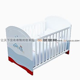 3D嬰兒床模型