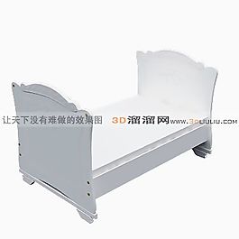 3D單人床模型