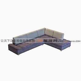 3D多人沙發(fā)模型