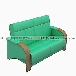 3D雙人沙發(fā)模型