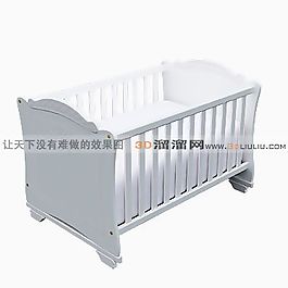 3D嬰兒床模型
