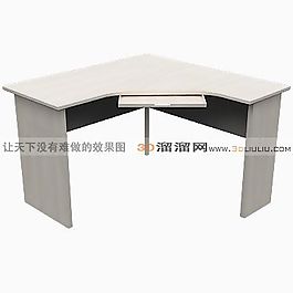 3D電腦桌模型