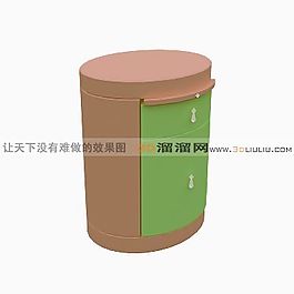3D圓柜模型
