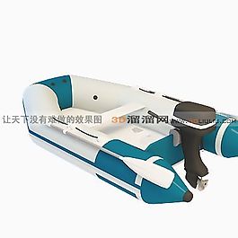 3D皮劃艇模型