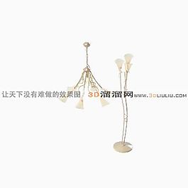 3D歐式吊燈模型