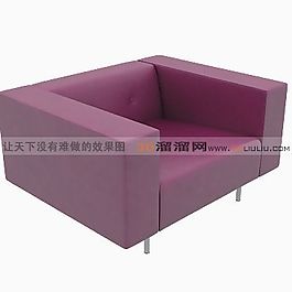 3D單人沙發(fā)模型