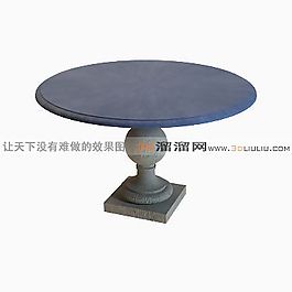 3D圆桌模型