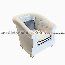 3D單人沙發(fā)模型