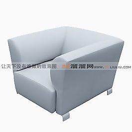 3D單人沙發(fā)模型