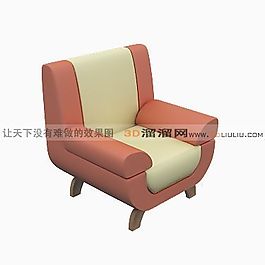 3D單人沙發(fā)模型