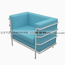 3D單人沙發(fā)模型
