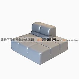 3D單人沙發(fā)模型