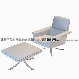 3D單人沙發(fā)模型
