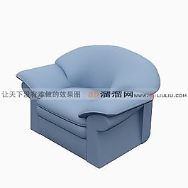 3D單人沙發(fā)模型