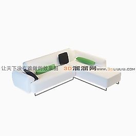 3D多人沙發(fā)模型