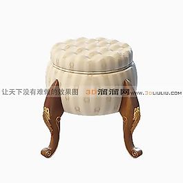 3D沙發(fā)凳模型