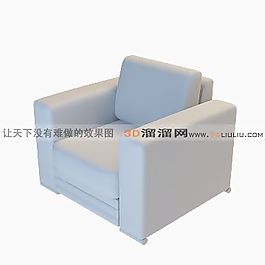 3D單人沙發(fā)模型