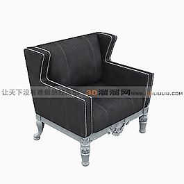 3D單人沙發(fā)模型