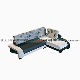 3D多人沙發(fā)模型