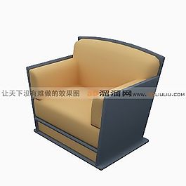 3D單人沙發(fā)模型