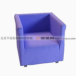 3D單人沙發(fā)模型