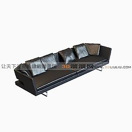 3D多人沙發(fā)模型