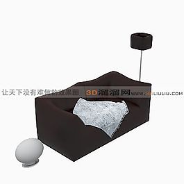 3D雙人沙發模型