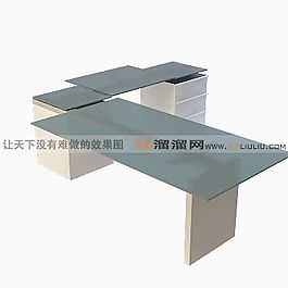 3D辦公桌模型