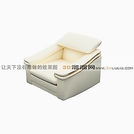 3D單人沙發(fā)模型