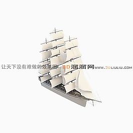 3D帆船模型