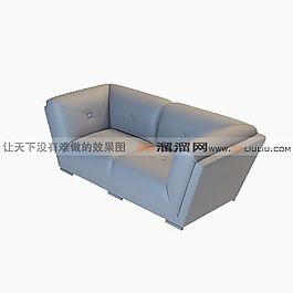3D雙人沙發(fā)模型