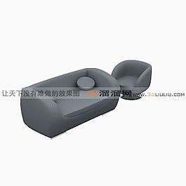 3D沙發(fā)組合模型