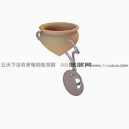 3D壁燈模型