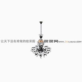 3D歐式吊燈模型