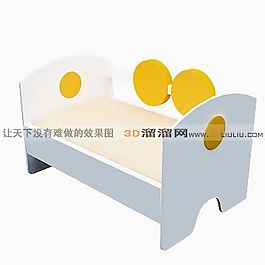 3D兒童床模型