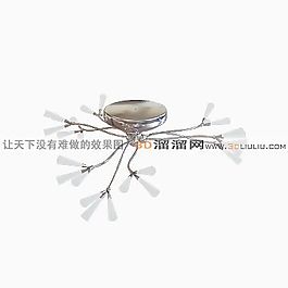 3D吸頂燈模型