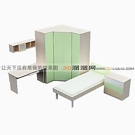 3D兒童床模型