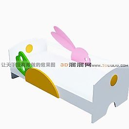 3D兒童床模型