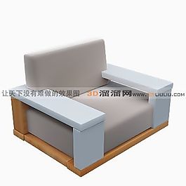 3D單人沙發(fā)模型